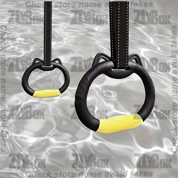 Adjustable Gymnastic Rings for Strength Training, Heavy-Duty Fitness Equipment Supporting Over 660 Pounds, Easy Setup for Home Workouts and Grip Enhancement, No Power Needed