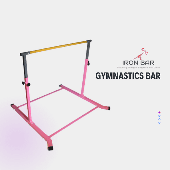 Adjustable Gymnastics Bar for Indoor and Outdoor Use - 3' to 5' Height, 300 LB Capacity - Kip Bar for Versatile Training and Fitness Activities