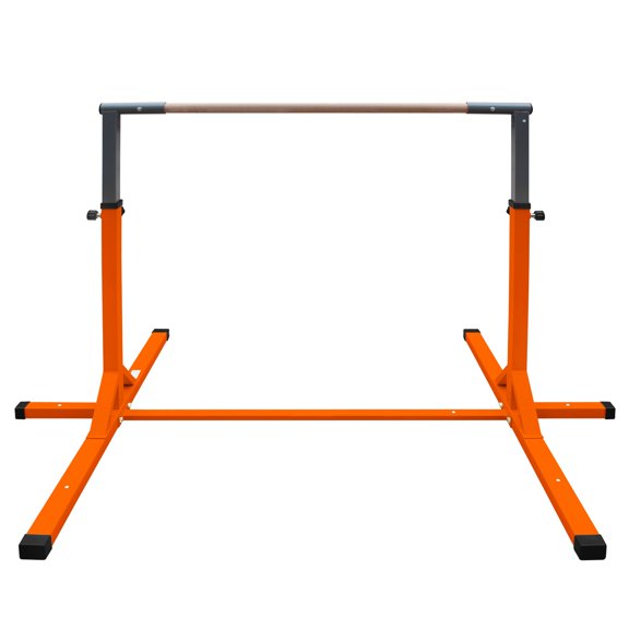 Adjustable Gymnastics Bar for Kids, Junior Training Kip Bar with 35" to 60" Height Range, Home Gym Equipment for Ages 3+