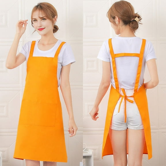 Adjustable H-Back Style Apron with Pocket for Men and Women, Comfortable Kitchen Cooking Apron, Waterproof, Large Size for Home, Art, and Garden Use