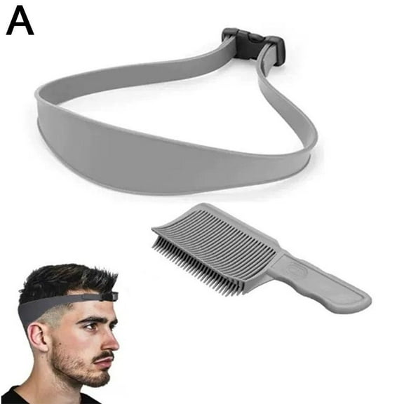 Adjustable Hair Trimming Guide Set Neckline Shaving Template,DIY Self Haircutting System, Shaving Straight Neck Hairline Tool