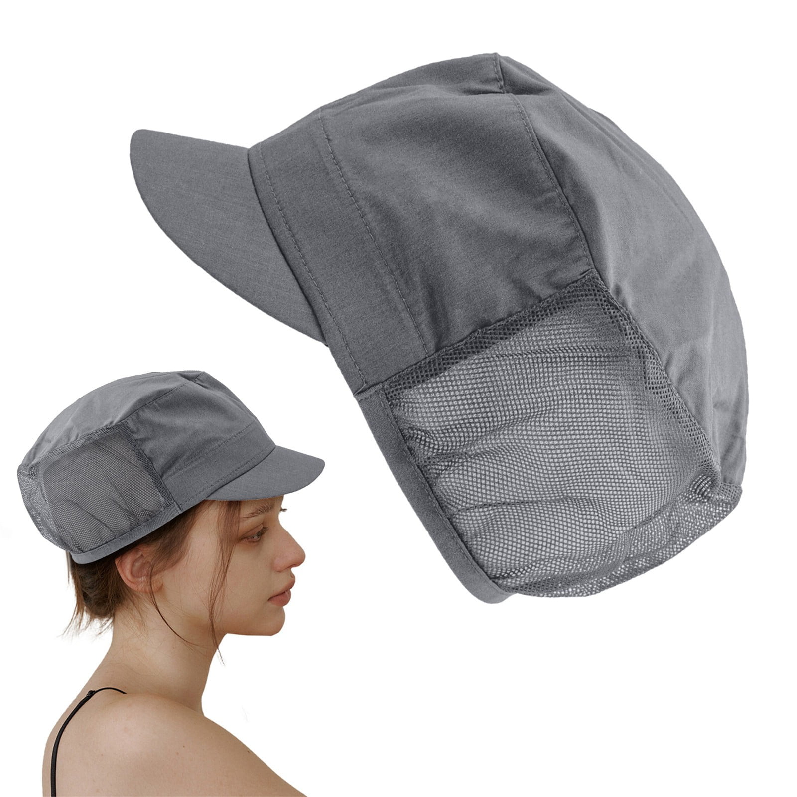 Adjustable Chef Hat With Elastic Band Kitchen Cooking Work Cap For Men