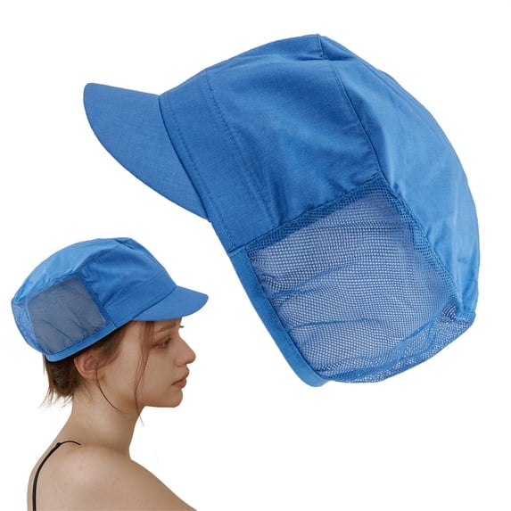Adjustable Half Mesh Work Hat - Kitchen Cooking Cap, Reusable Washable Bouffant Beanie, Dust-Proof Service Hat, Breathable Summer Ventilation, Unisex, Comfortable, Durable, One Siz Makeup Organizers