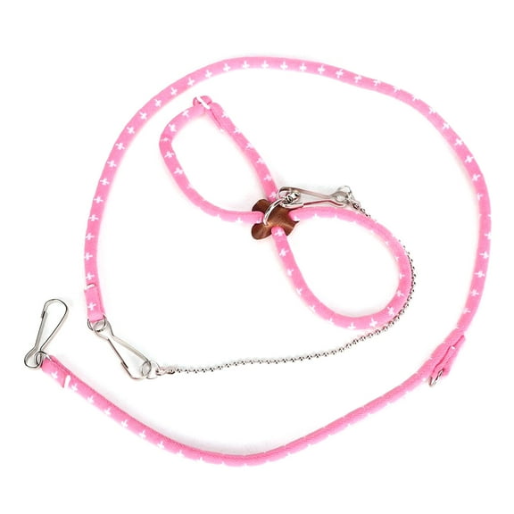 Adjustable Hamster Harness | Small Pet Training Leash - Cotton Rope with Finder Bell for Rat, Mouse - Comfortable Traction Control