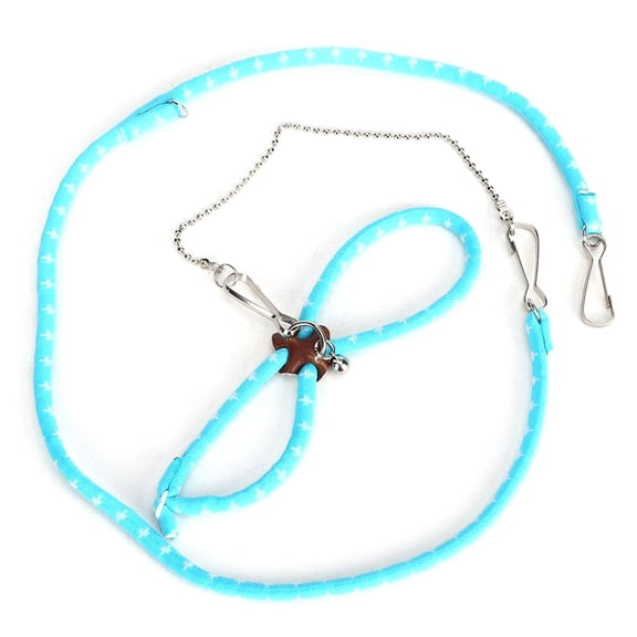 Adjustable Hamster Harness | Small Pet Training Leash - Cotton Rope with Finder Bell for Rat, Mouse - Comfortable Traction Control