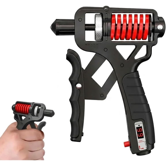 Adjustable Hand Grip Strengthener, 11-364lbs, Forearm Trainer with Counter, 1-Pack
