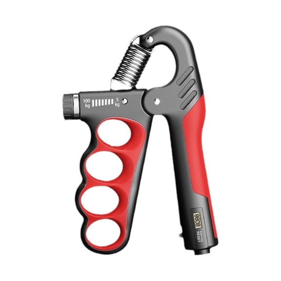 Adjustable Hand Grip Strengthener, 5-100kg Forearm Exerciser with Counter for Strength Training, Fitness, Athletes