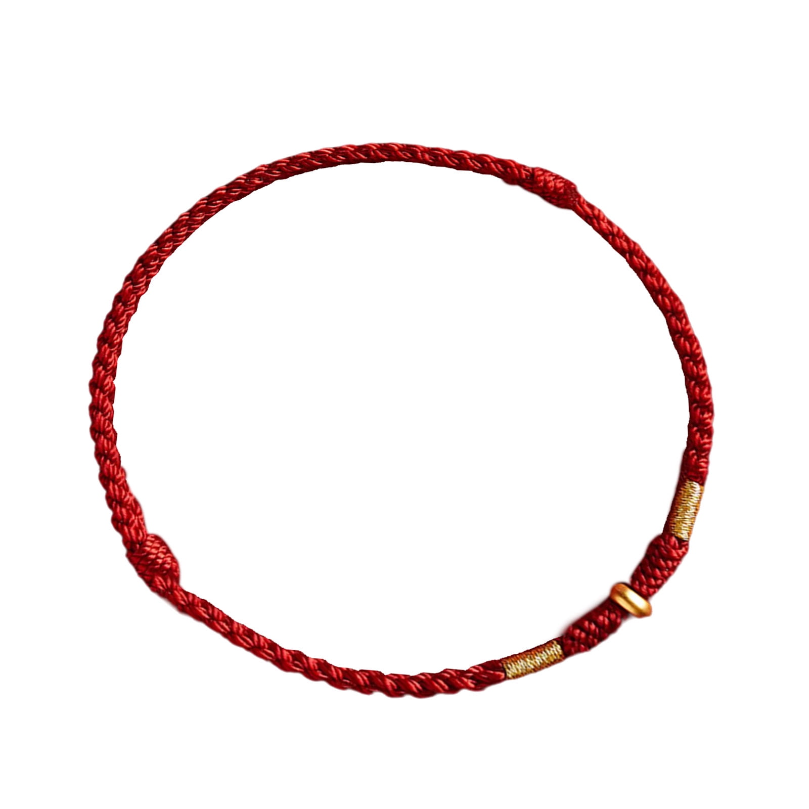 Adjustable Hand Woven Red Rope Luck Bangle for Lovers Stylish Women Men ...