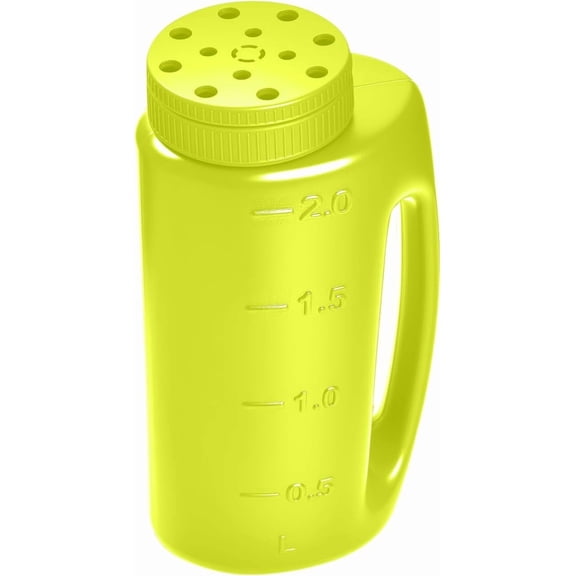 Adjustable Handheld Seed Shaker - Hand Spreader - Capacity Multi-Purpose Spreader for Fertilizer, Grass Seed, Ice Melt & Lawn Care - Green