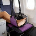 thumbnail image 1 of Adjustable Hanging Travel Foot Rest, Portable Foldable Foot Hammock, Leg Rest Sling for Airplane Car Train Office, Relaxing Tool for Travel Sleeping Use, 1 of 7