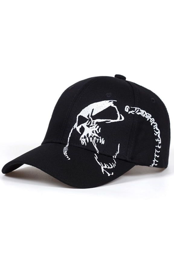 Adjustable Hat Cap Skeleton Bone Hat Sport Hat Sunhat Snapback Embroidery Skull Pirate Hat Halloween Cos