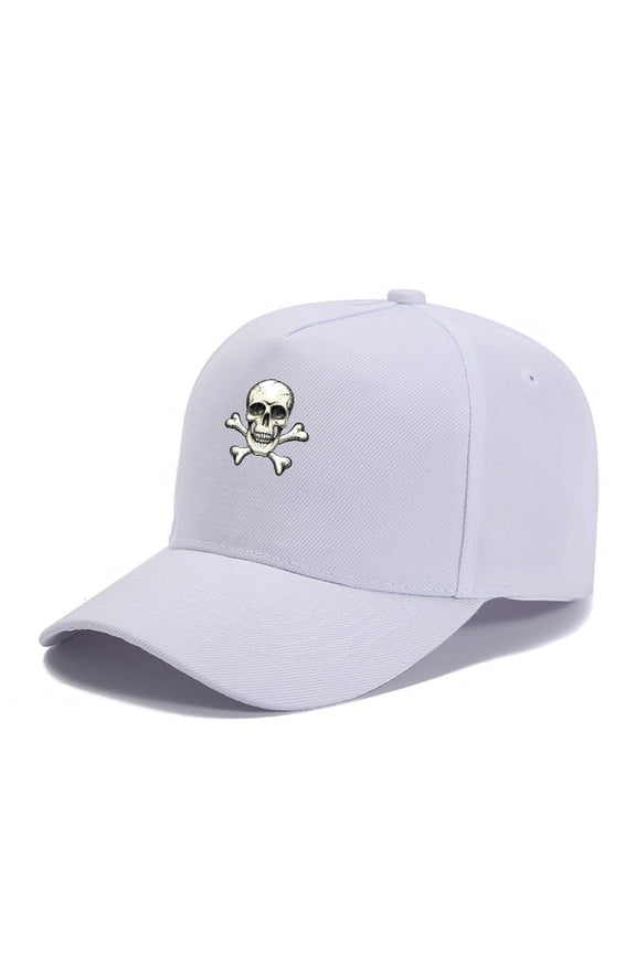 Adjustable Hat Cap Skeleton Bone Hat Sport Hat Sunhat Snapback Embroidery Skull Pirate Hat Halloween Cos