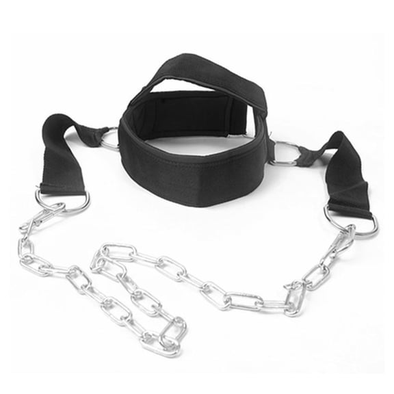 Adjustable Head Harness Neck Trainer for Weight Lifting Exercise with Durable Nylon Straps