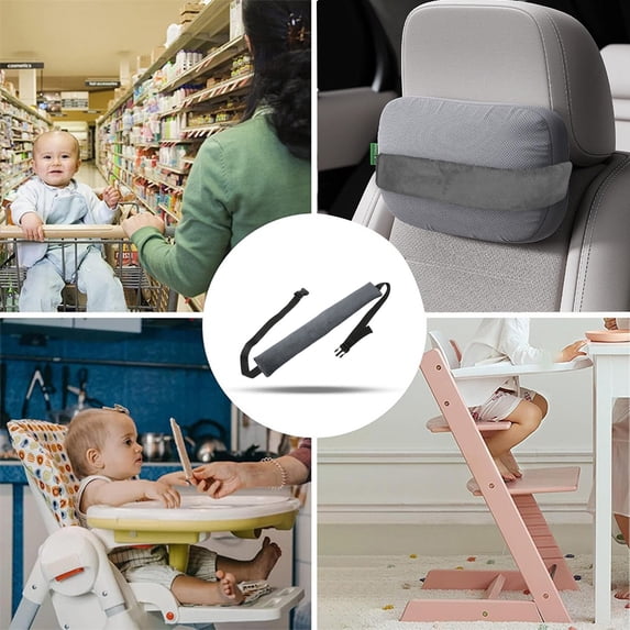 Adjustable Head Restraint Strap for Comfortable Support in Cars and Dining Chairs