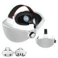 thumbnail image 1 of Adjustable Head Strap Compatible with Meta Quest 3/Quest 3S, Lightweight VR Accessory for Comfortable Pressure Relief, Right-Side Dial Fit, Breathable & Recline-Friendly Design,White, 1 of 8