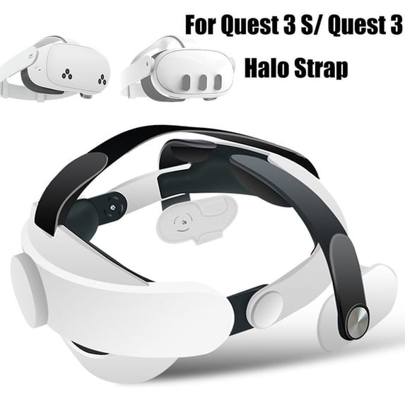 Adjustable Head Strap for Meta Quest 3S/Quest 3, Replacement Elite Strap for Quest 3S VR Accessories, with Comfortable Head Cushion and Enhanced Head Support