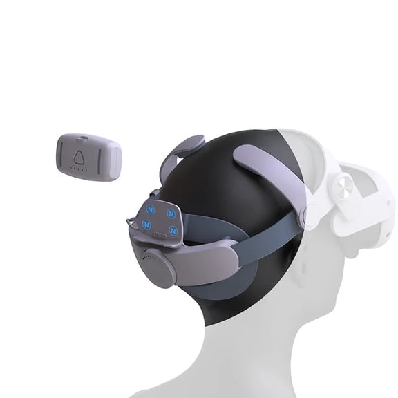 Adjustable Head Strap with Magnetic Battery Pack Compatible With Meta Quest 3/3S - Elite Replacement Strap for VR Headset Accessories-1 x Battery