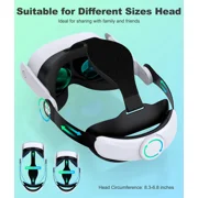 Adjustable Head Strap for Meta Quest 3S/Quest 3/Quest 2 Headstrap for VR Headset Accessories Enhanced Support