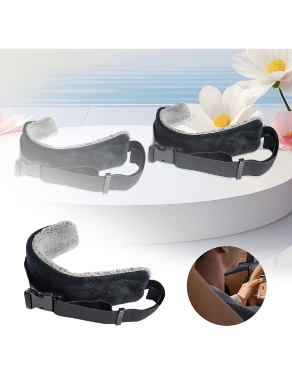 Adjustable Head Support Strap Soft Neck Support Band Compact Portable Travel Headrest Strap for Airplane Car Travel and Travelers (12.993.54 In)