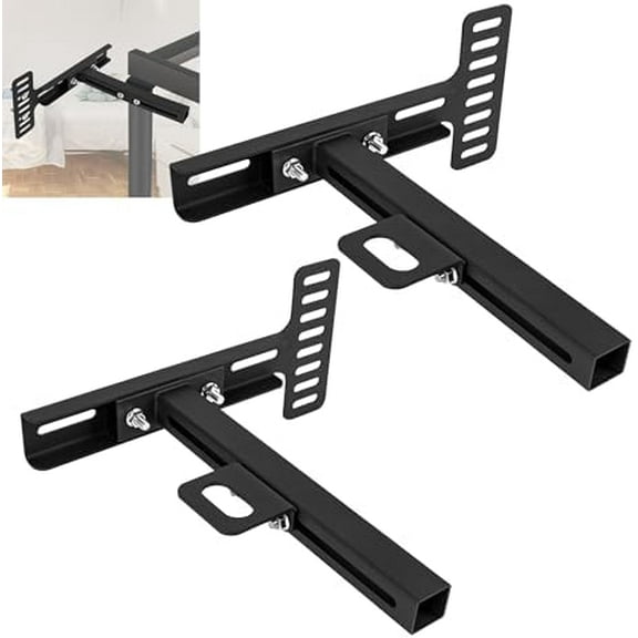 Adjustable Headboard Brackets,Universal Headboard Bracket Kit for Metal Bed Frame, Bed Foot Board Extension Kit Fit Twin Full Queen King Removable Bed Feet$$Home Decor, Kitchen, & Other