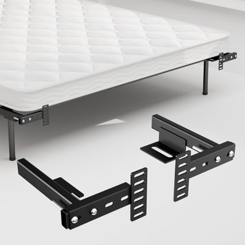 Adjustable Headboard Brackets,Universal Headboard Wall Mounting Brackets for Metal Bed Frame,Footboard Extension Kit,Black$$Home Decor, Kitchen, & Other