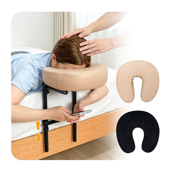 Adjustable Headrest Pillow for Bed - Face Cradle Cushion for Mattress, Ideal for Home Massage, Spa, and Eye Surgery Recovery