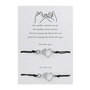 Adjustable Heart Infinity Jewelry Pinky Promise Bracelets for Knot Friendship