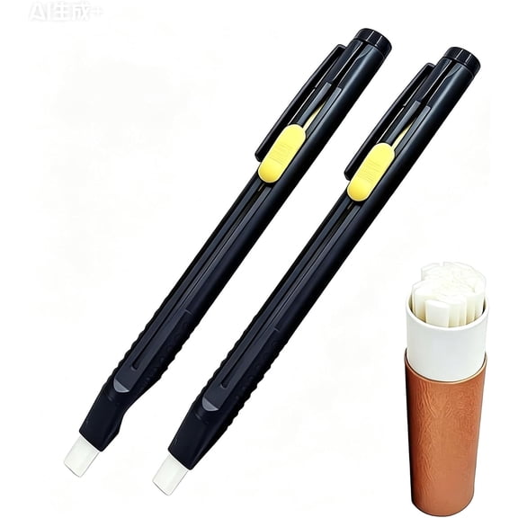 Adjustable Heat Erasable Fabric Marking Pens, Tailor Chalk Pencils for Sewing Dressmaking Quilting, Multi-Function Invisible Vanishing Fabric Markers with Refills, for Tailors Clothing Crafting