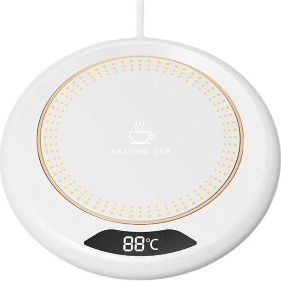 Adjustable Heated Cup Coaster with Intelligent Temperature Control for Office and Home Use