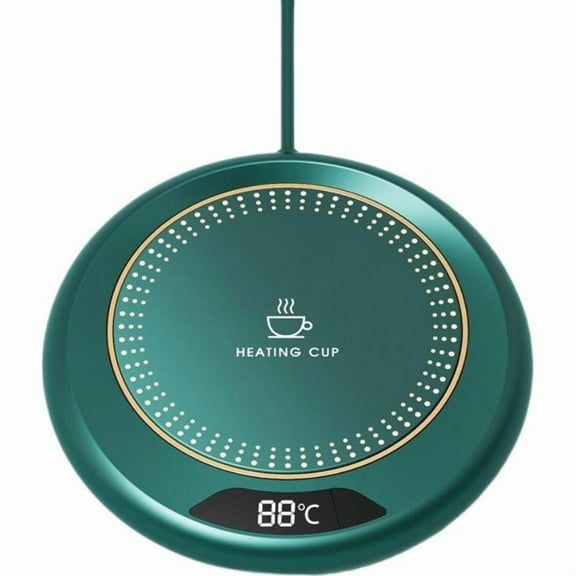 Intelligent Temperature Control Heated Coaster with Three-Level Adjustment for Fast and Even Heating, Compatible with Various Cups