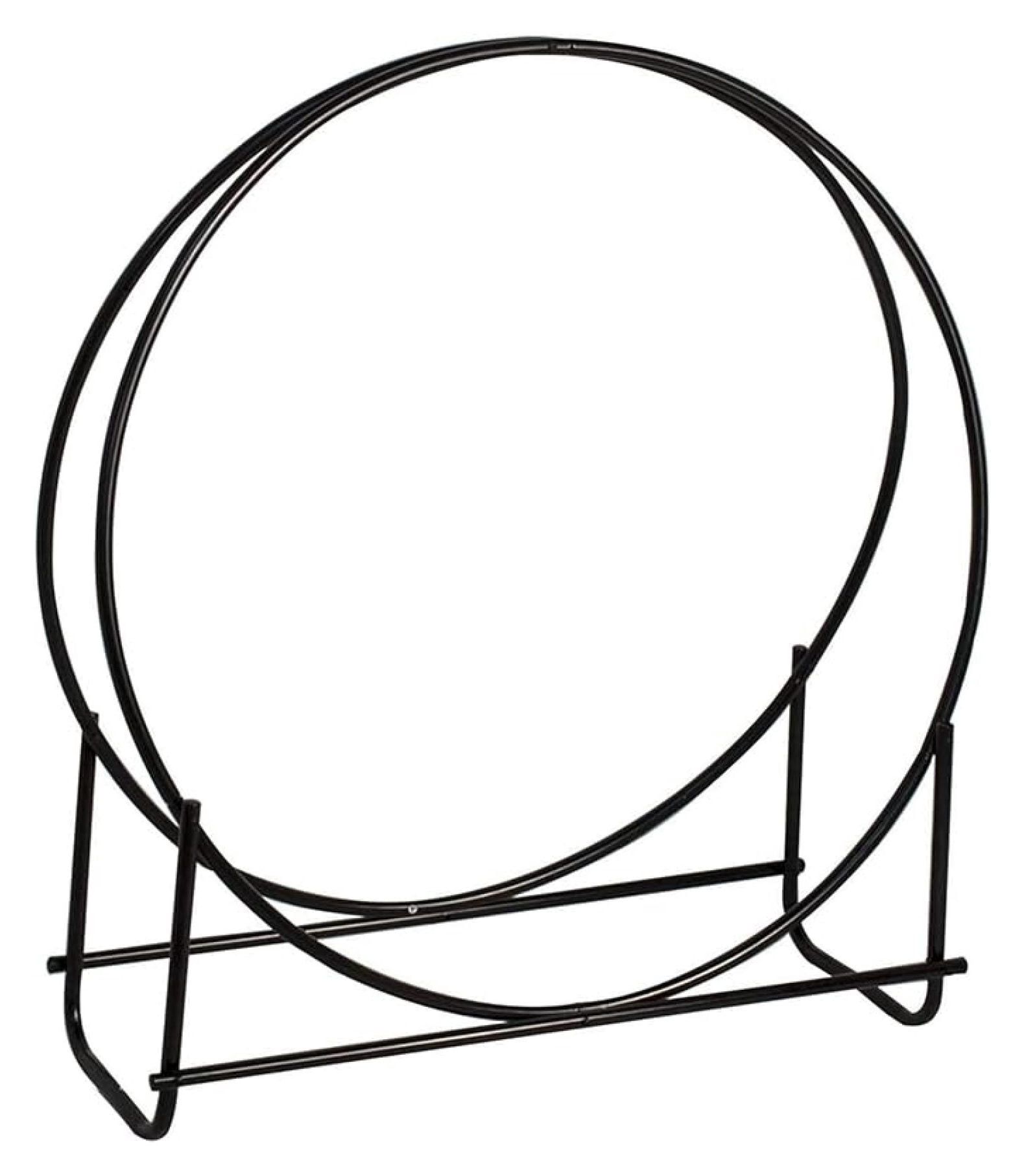 Adjustable Heavy Duty 40 Inch Thick Tubular Steel Hoop Style Log Rack ...