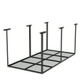 Adjustable Heavy Duty Black 4x8ft Overhead Garage Storage Rack with