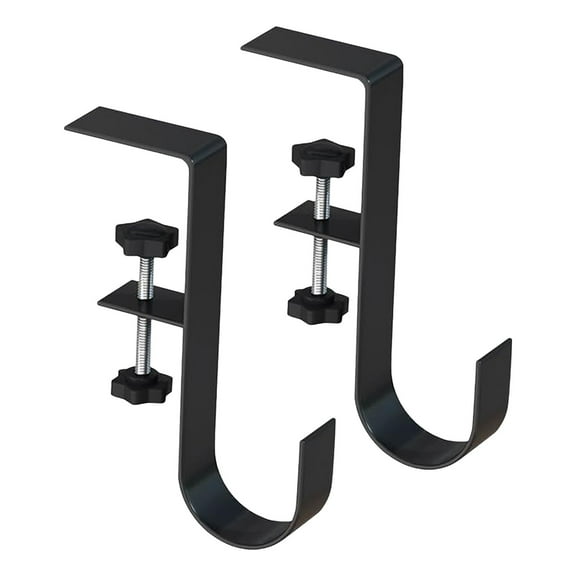 Adjustable Heavy-Duty Brick & Mantel Hanger 0.6"–2.4", Double Hook for Stockings, Garlands, Lights & Home Decoration