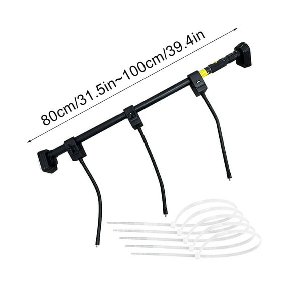 Adjustable Heavy-Duty Garland Hanger for Door Frame, No Screws No Drilling Glue-Free Damage Free, Christmas Holiday Decoration Holder for Wreaths Lights Garland, Fits 30"- 80" Front Doors (30-50in)