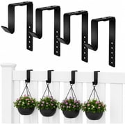 Adjustable Heavy-Duty Single Hook Bracket for Planter, Lantern, Bag   4 Pack
