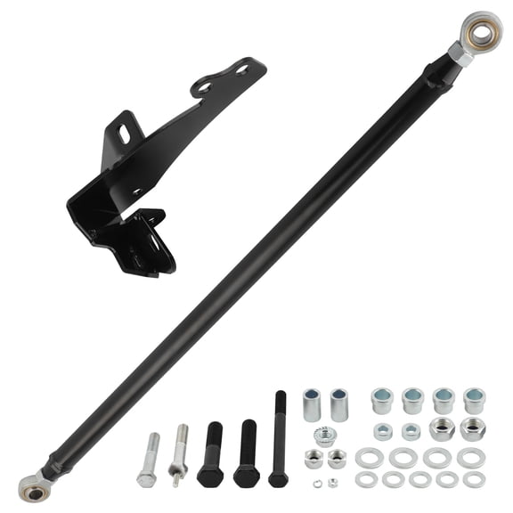 Adjustable Heavy Duty Track Bar Panhard Bar with Relocator Bracket, Fits 1994-2001 Dodge Ram 1500 / 1994-2002 Ram 2500 3500 4WD Only, For 0-4 Inch Lift, Eliminates Death Wobble