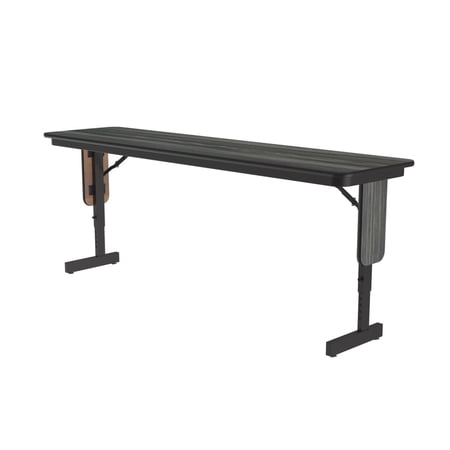 Adjustable Height 3/4" High Pressure Folding Seminar Table New England Driftwood