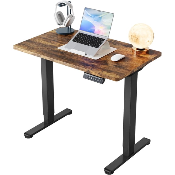 Adjustable Height 32" Small Electric Standing Desk, Sit Stand Up Desk for Home Office & Computer Workstation, 4 Memory Height Settings