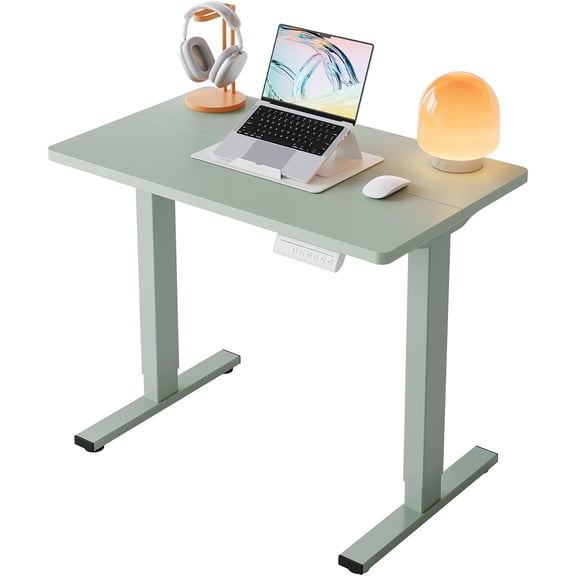 Adjustable Height 32" Small Electric Standing Desk, Sit Stand Up Desk for Home Office & Computer Workstation, 4 Memory Height Settings