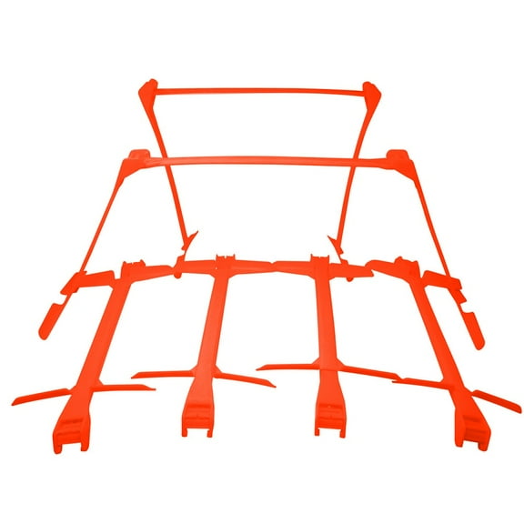 Adjustable Height 6 in, 9 in, 12 in Speed Training Plyometric Hurdles (Set of 6, Orange)