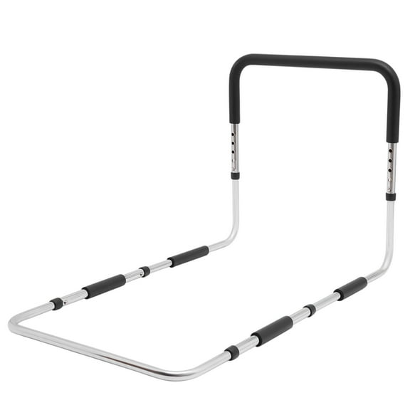 Adjustable Height Bed Assist Bar for Elderly, 300LB Capacity Bedside Handrail with Non-Slip Base, No Tools Needed