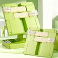thumbnail image 1 of Adjustable Height Book Stand Reading Stand Multi Angle Desktop Book Holder Portable Reading Shelf with Expandable Panel Storage Base Clear Page Clips for Books and Tablets, 1 of 6