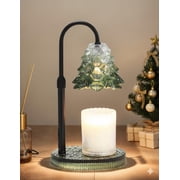 NeatGlow Adjustable Height Candle Warmer Lamp with Timer, 2 Bulbs Included, High Quality Glass Design, Elegant Home Décor, Gift