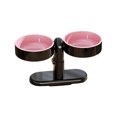 thumbnail image 1 of Adjustable Height Cat Bowl with Rotation, Anti Spill Water and Food Dish for Indoor Cats, Large Diameter for Whisker Relief, Black, 1 of 5