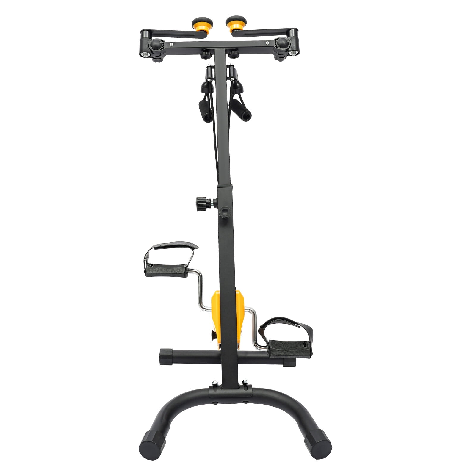 Adjustable Height Exercise Bike with Resistance Bands and Non-Slip Foot Pedals for Home Use, Ideal for Elderly Rehabilitation