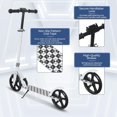 thumbnail image 1 of Adjustable Height Folding Kick Scooter with Large Wheels for Kids, Teens & Adults - Lightweight & Anti-Shock Suspension, 1 of 6