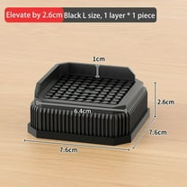 Adjustable Height Furniture Risers - High Load - Bearing, Triple Anti - Slip for Sofa, Bed & Desk