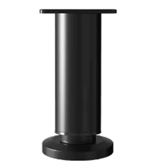 Adjustable Height Furniture Support Legs for Bed Frame for Bed/Sofa/Cabinet/Couch/Table Black 18-30cm,1 x supporting leg 4 x screws 1 x cover plate,Black