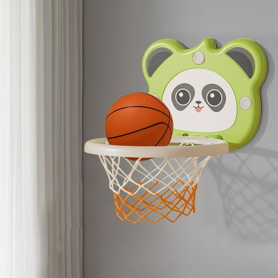 Adjustable Height Indoor Basketball Hoop for Kids Ages 2-6 | Electronic Scoreboard with Cheers & Auto Scoring | Includes Ball & Pump | Suction Cup Mount for Doors & Walls | Toddler Sports Toy Gift