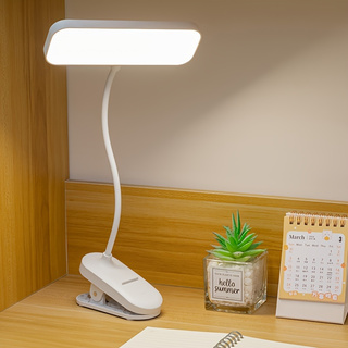 Adjustable Height LED Night Light Clip On Reading Light Desk LED Lamp Desk Clip Lamp with 3 Brightness Levels Adjustable for Home Office School